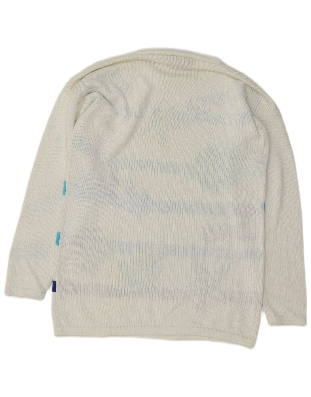 VINTAGE ženski džemper s okruglim izrezom EU 40 srednjih bijelih pruga