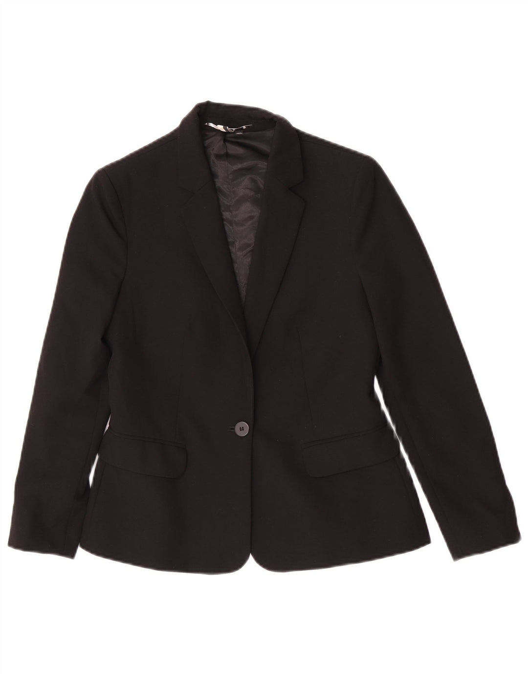 Topshop ženski sako sa 1 gumbom UK 6 XS crni poliester