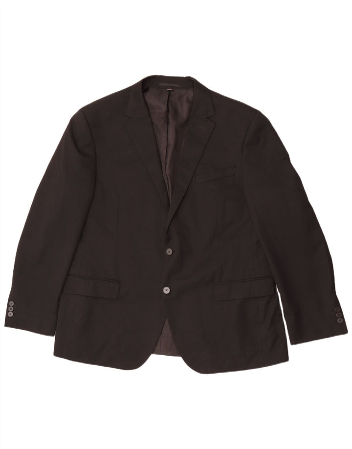 Marks & Spencer muška jakna sa 2 gumba UK 46 XL crni poliester