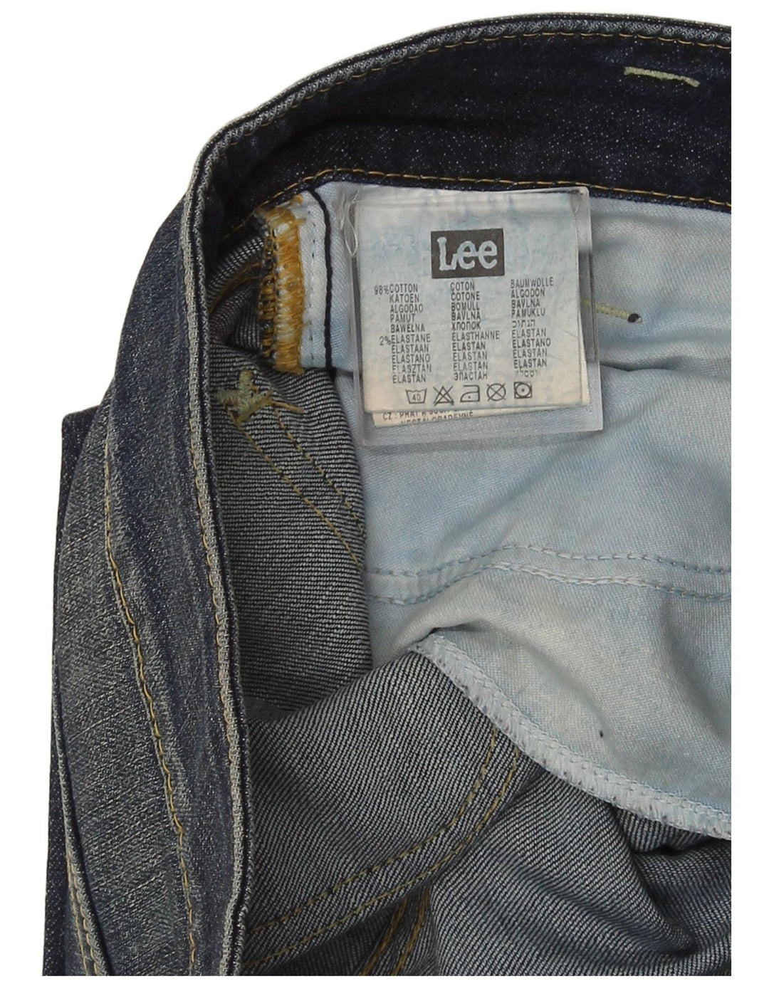 Lee ženske traperice Leola Bootcut W28 L32 tamnoplavi pamuk