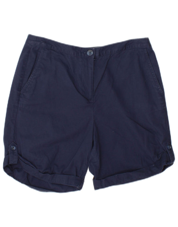 Marks & Spencer ženske chino kratke hlače UK 10 male W27 tamnoplavi pamuk