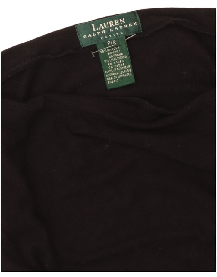 Ralph Lauren Ženska majica Petite dugih rukava UK 8 Small Black Rayon