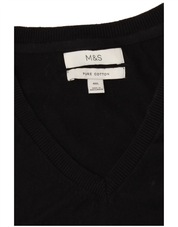 Marks & Spencer muški prsluk bez rukava 4XL crni pamuk