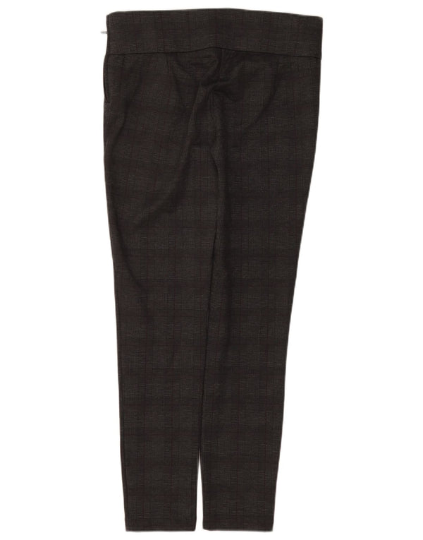 ZARA ženske uske ležerne hlače visokog struka velike W30 L28 sive karirane