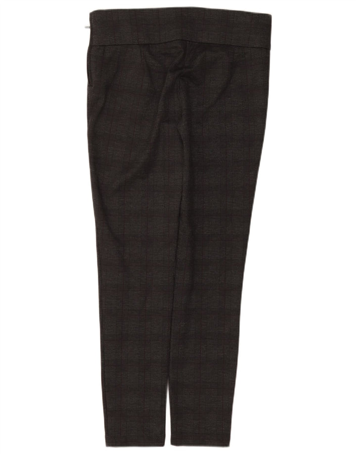 ZARA ženske uske ležerne hlače visokog struka velike W30 L28 sive karirane