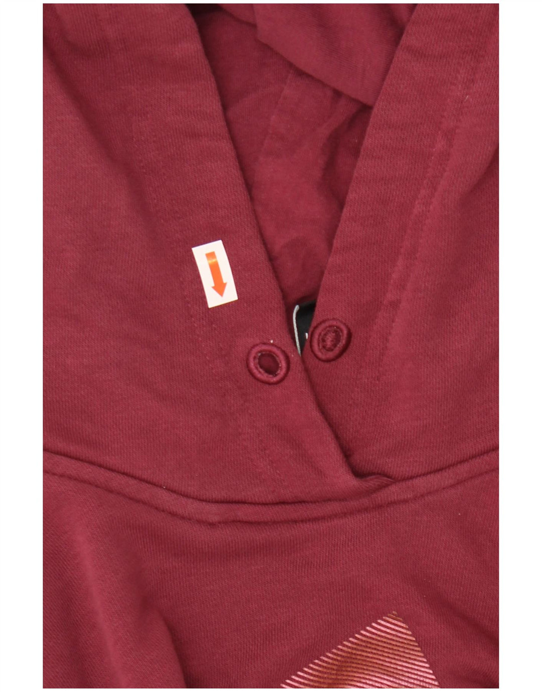 ADIDAS ženska majica s kapuljačom s kapuljačom prevelike veličine UK 8/10, mala bordo