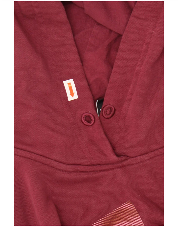 ADIDAS ženska majica s kapuljačom s kapuljačom prevelike veličine UK 8/10, mala bordo