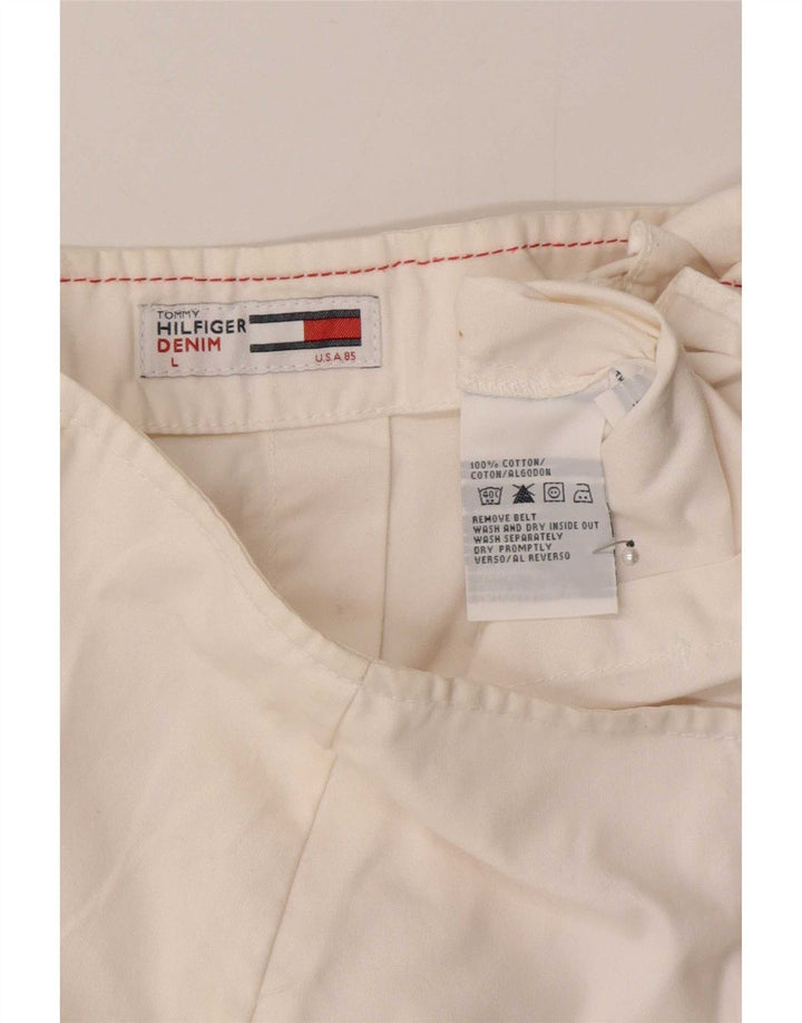 Tommy Hilfiger ženska mini suknja velika W32 bijeli pamuk