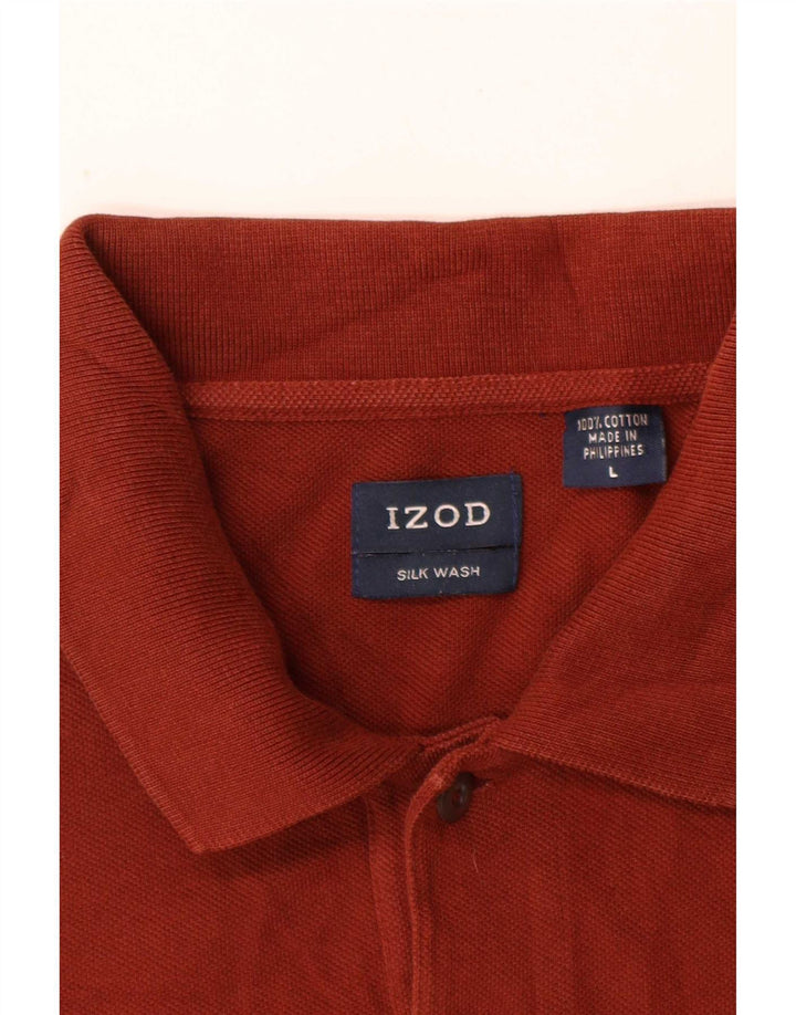 Izod muška polo majica velika kestenjasta pamuk