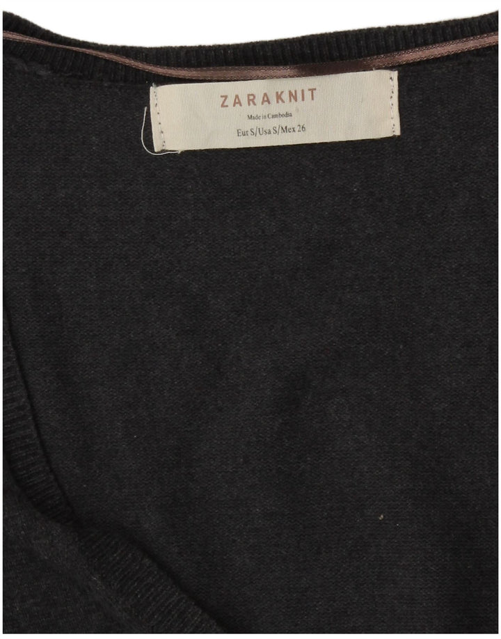 Zara ženski kardigan pulover UK 10 Small Gray