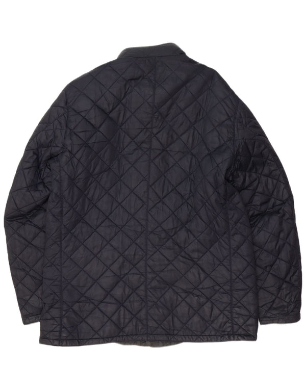 Barbour muška reverzibilna jakna od voštanog pamuka UK 44 2XL tamnoplava