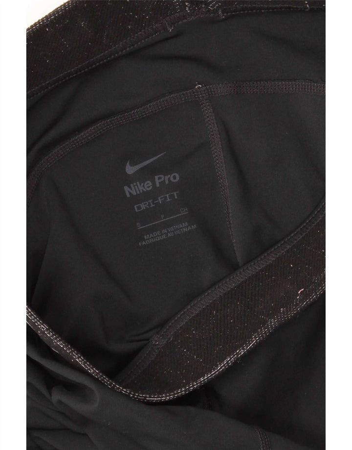 Nike ženske kapri grafičke tajice UK 8 male crne