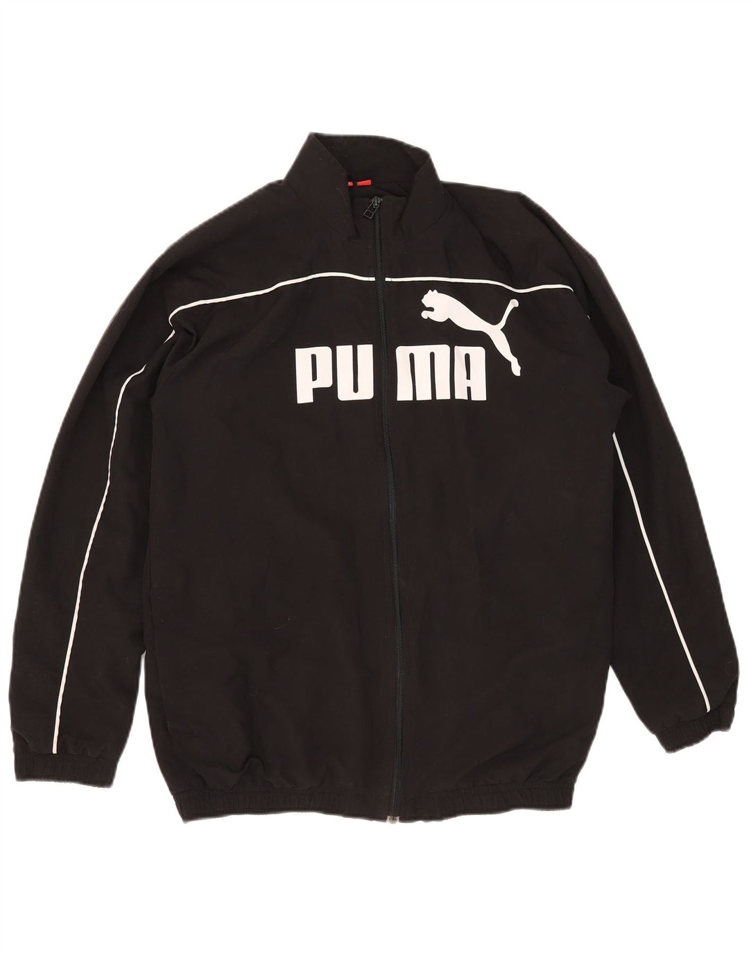 Puma Boys Graphic Trenirka Gornja jakna 15-16 godina crna poliester
