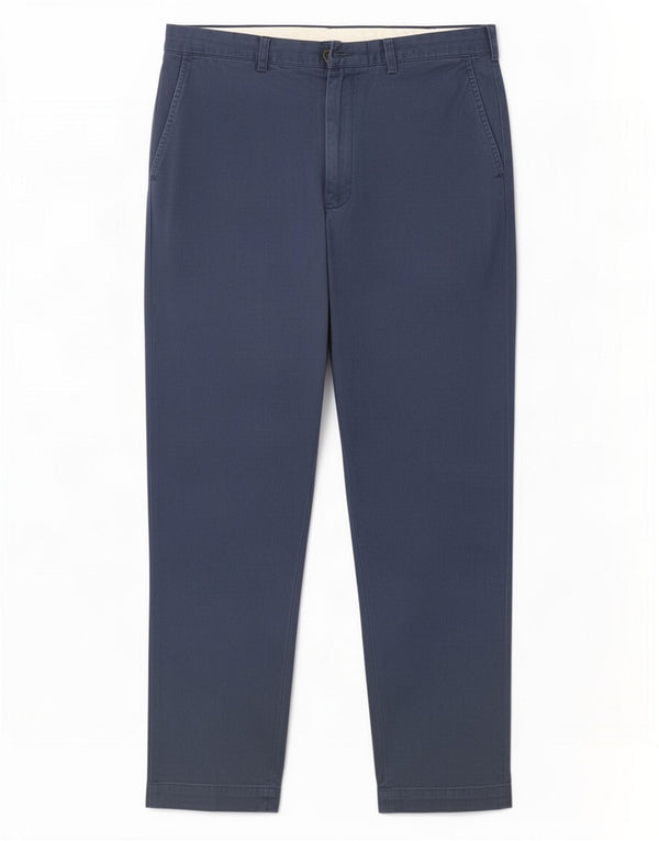 Polo Ralph Lauren muške ravne chino hlače W36 L32 tamnoplavi pamuk