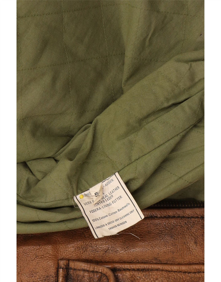 Vintage muška kožna jakna IT 56 2XL smeđa