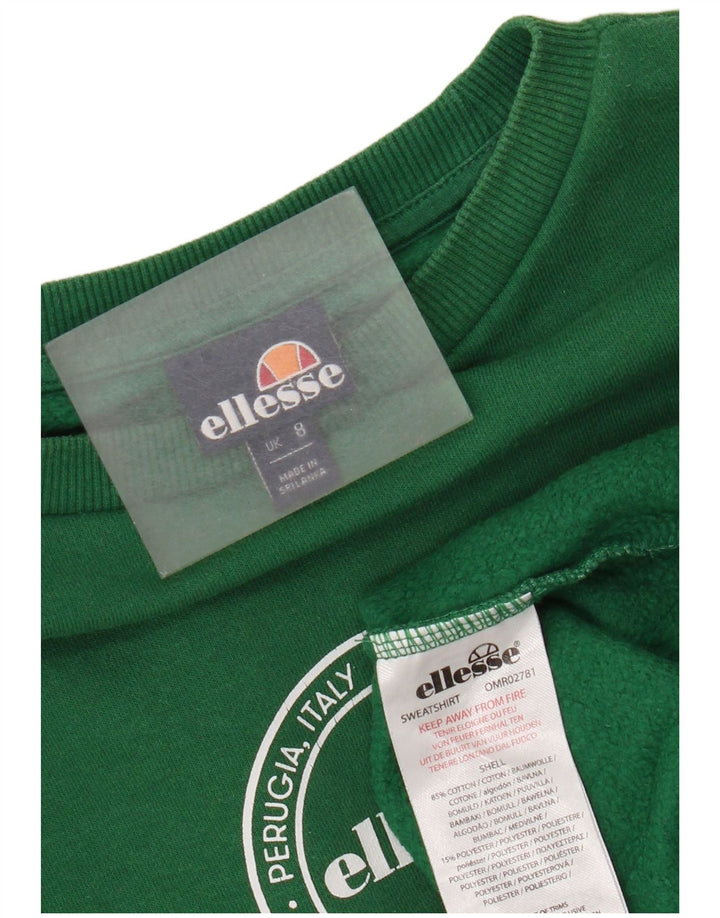 Ellesse ženski džemper velike veličine s motivom UK 8, mali zeleni