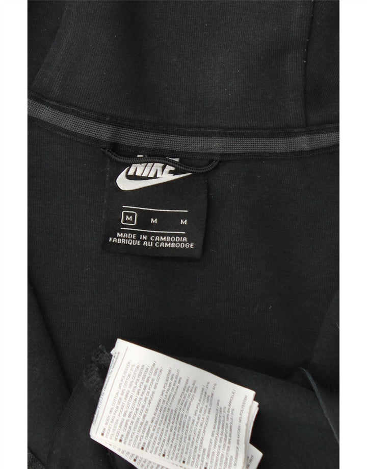 Nike muški pulover s kapuljačom na patentni zatvarač, srednji crni pamuk