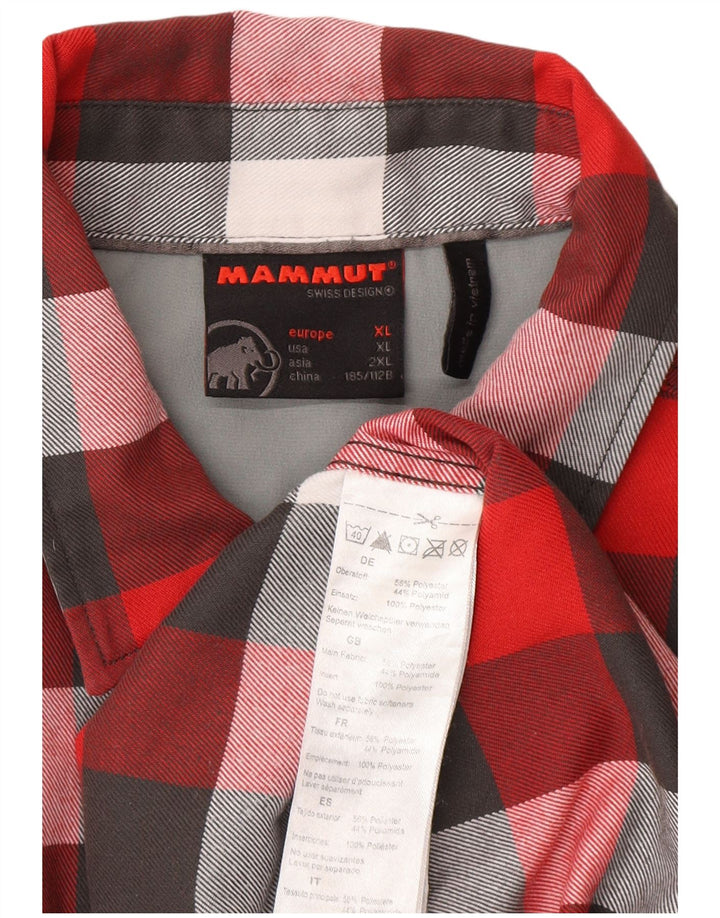 Mammut muška flanelska košulja XL crveni karirani poliester