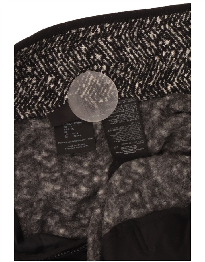 JACK WOLFSKIN Ženska gornja jakna trenirke UK 14/16 velika crna riblja kost