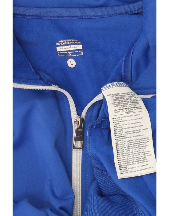 Nike muška gornja jakna trenirke Large Blue Colourblock poliester