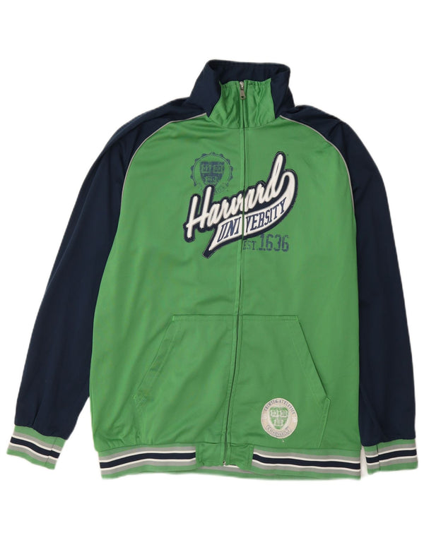 Gornja jakna trenirke Champion Boys Harvard University 13-14 Years XL Green