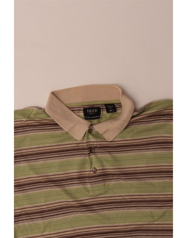 IZOD muška polo majica velike sive pruge, pamuk
