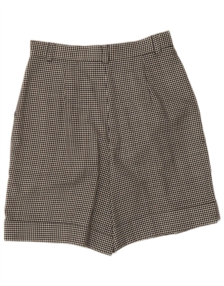 Superior ženske chino kratke hlače IT 42 Srednje W28 crne houndstooth