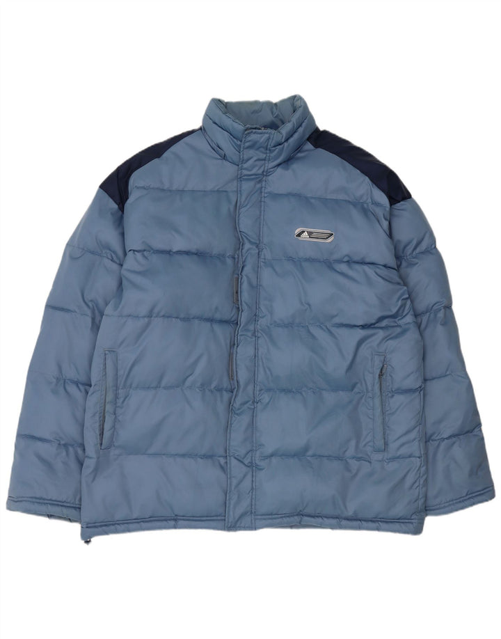 Adidas muška podstavljena jakna UK 40 Large Blue Colourblock najlon