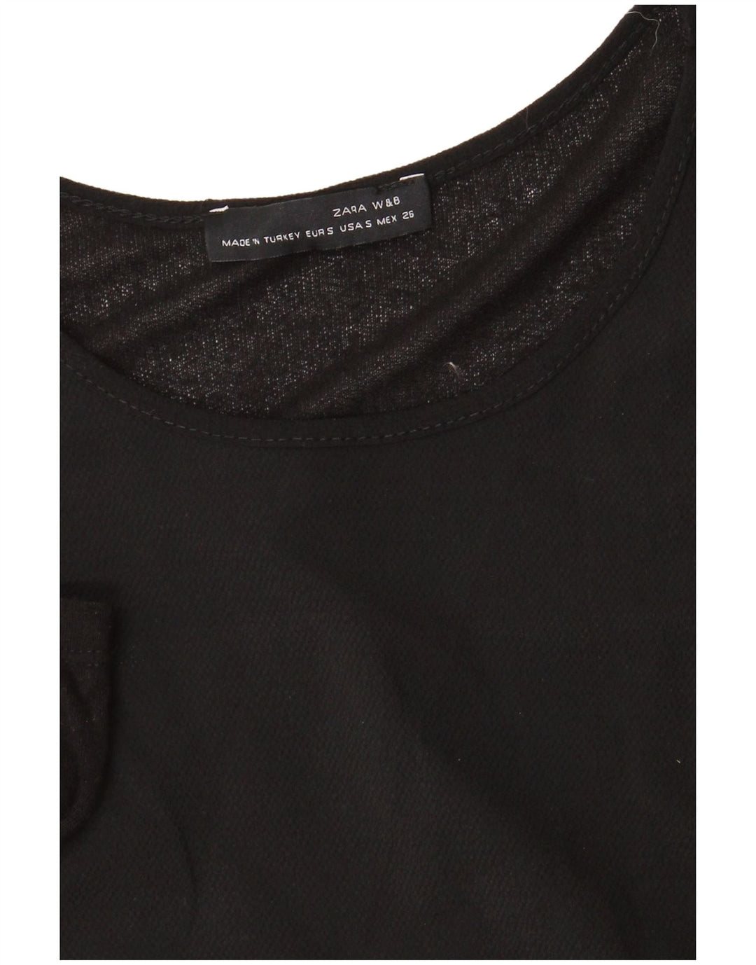 Zara ženska maksi haljina dugih rukava UK 10 Mala crna