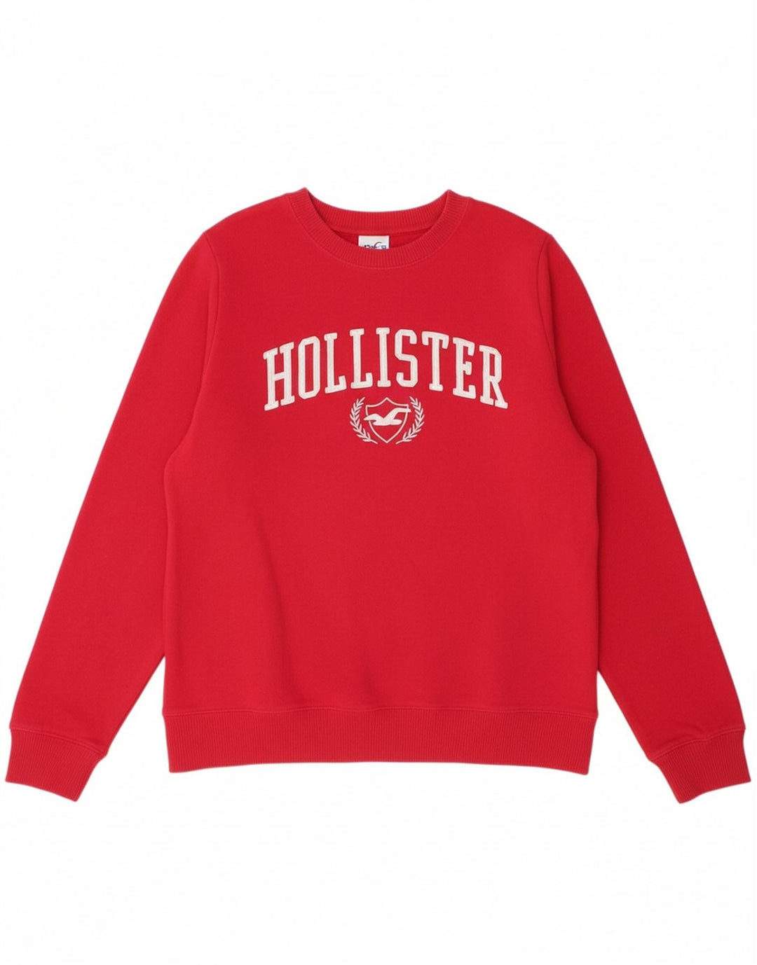 HOLLISTER Mens Graphic Sweatshirt Jumper Small Red Cotton