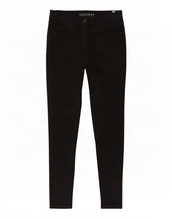Marks & Spencer ženske jegging traperice UK 12 srednje W28 L27 crni pamuk