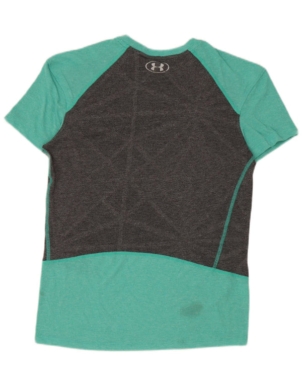 Under Armour ženska majica kratkih rukava Heat Gear UK 10 Small Green Colourblock