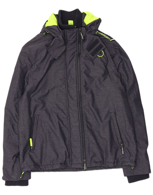 Superdry muška vjetrovka s kapuljačom UK 46 3XL tamnoplavi najlon