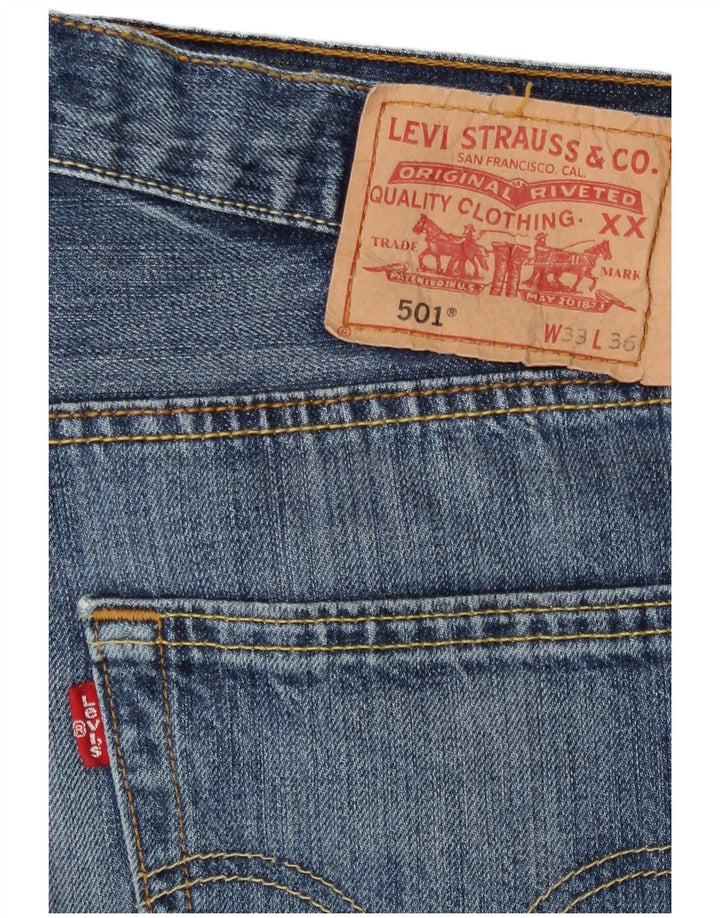 Levi's muške 501 ravne traperice W33 L27 plave