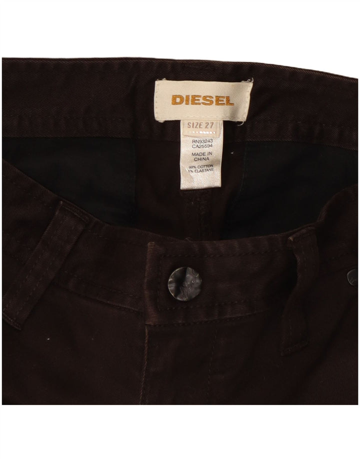 Diesel Ženske Bootcut traperice W27 L34 crni pamuk