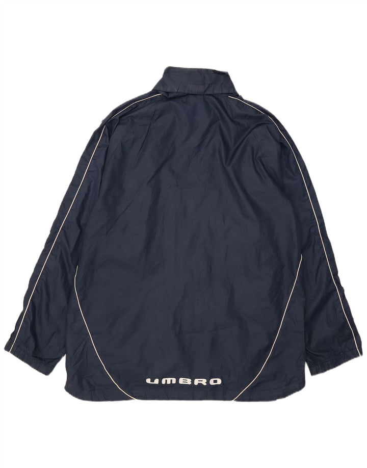 Umbro muška kišna jakna s kapuljačom Graphic UK 40 velika mornarsko plava poliester