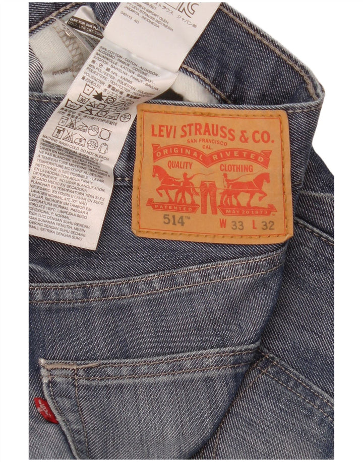 Levi's muške 514 Bootcut traperice W33 L32 plavi pamuk