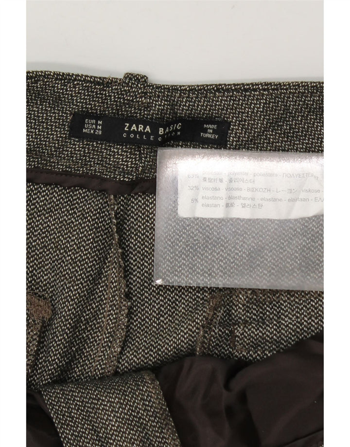 Zara ženske kratke hlače srednje veličine W28 L24 kaki poliester