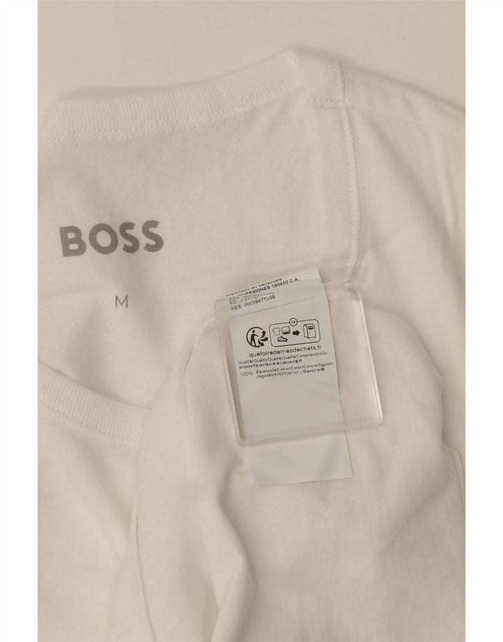 HUGO BOSS Muška majica kratkih rukava Srednje bijeli pamuk