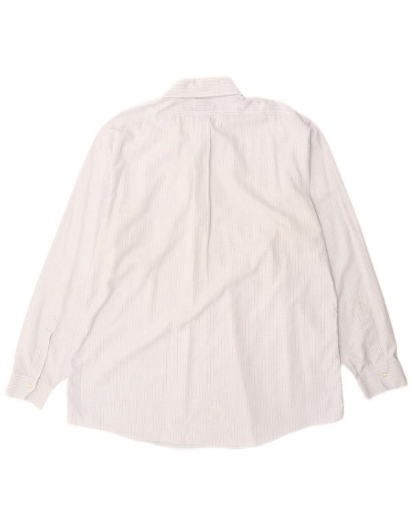 Brooks Brothers muška košulja veličina 18 2XL plavi karirani pamuk