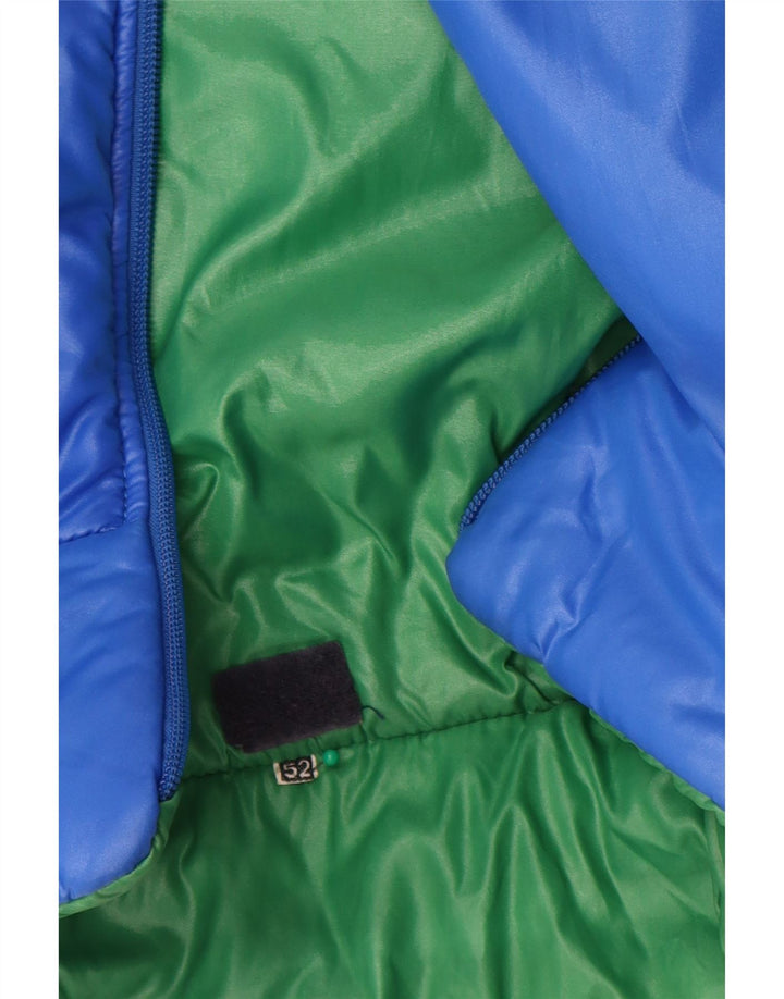 Vintage muška podstavljena jakna IT 52 XL plavi poliamid u boji