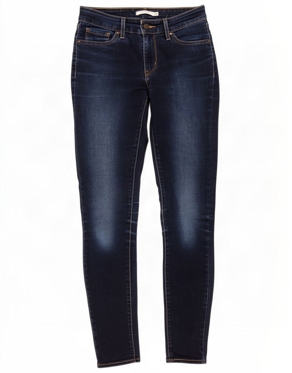 Levi's ženske 711 uske traperice W26 L30 tamnoplavi pamuk