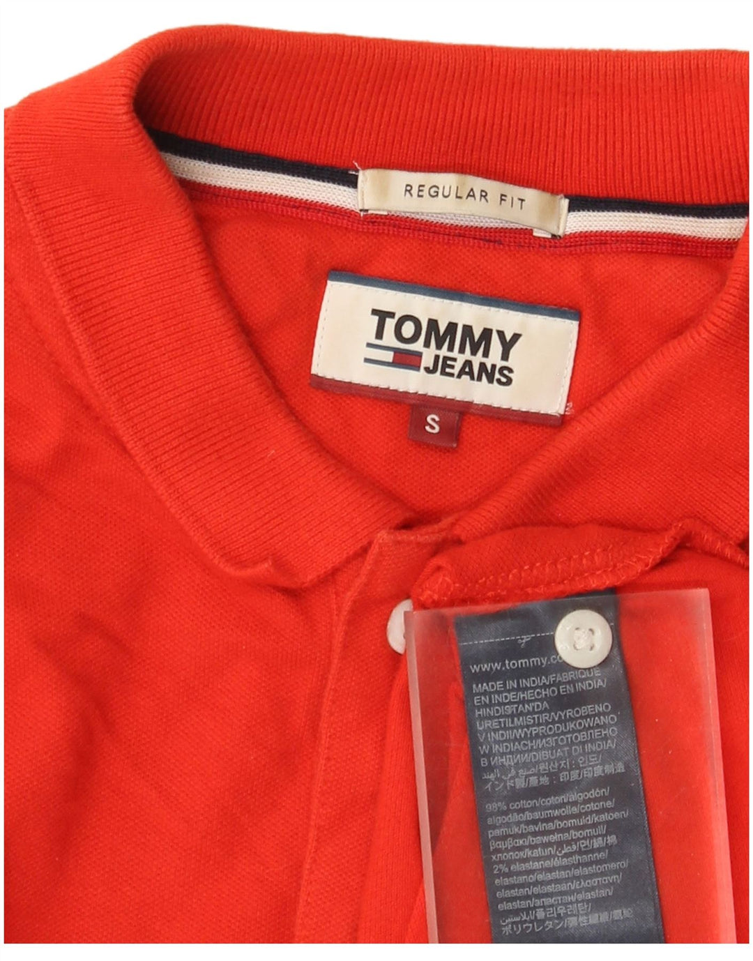 Tommy Hilfiger muška polo majica standardnog kroja Mala crvena pamučna