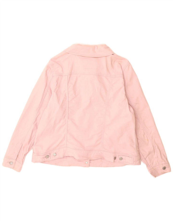 Levi's ženska traper jakna UK 18 XL, ružičasti pamuk