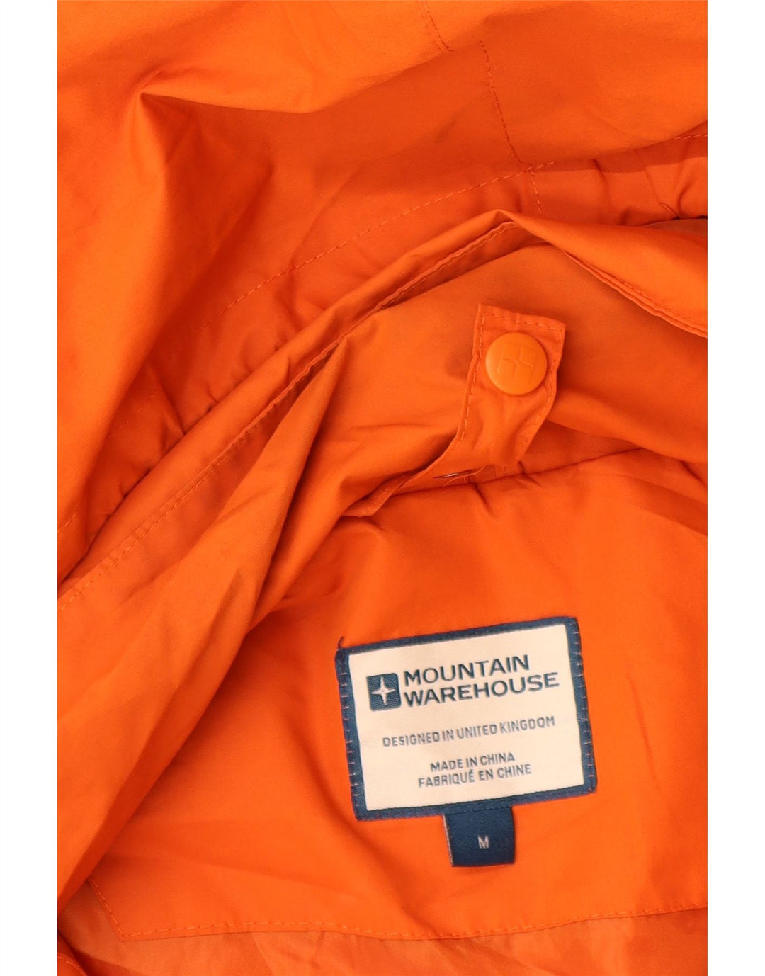 Mountain Warehouse Muška kišna jakna s kapuljačom UK 38 Srednje narančasti poliester