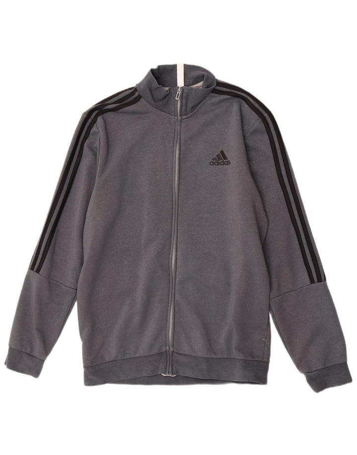 Adidas muška trenirka gornja jakna UK 40/42 srednje sivi pamuk