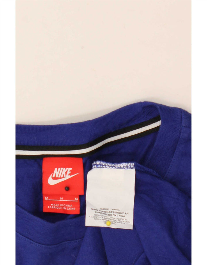 Nike Muški gornji dio s 3/4 rukavima srednje plave pruge, pamuk