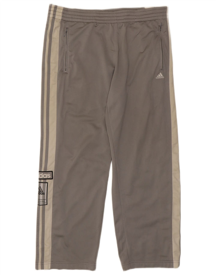 Adidas muške grafičke trenirke XS sivi poliester