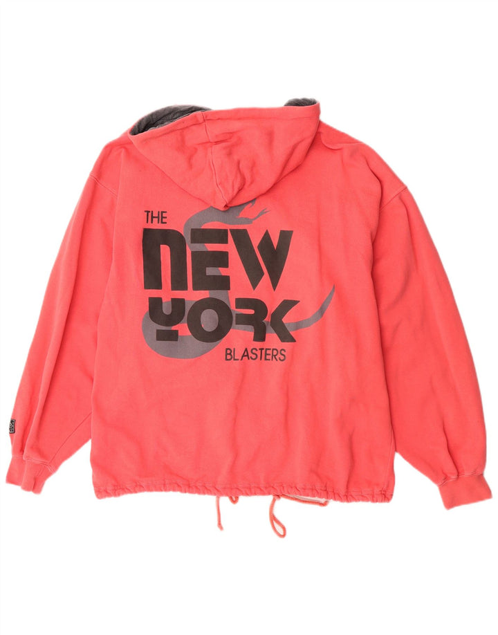 Muški džemper s kapuljačom s patentnim zatvaračem Uncle Sam, srednji crveni pamuk