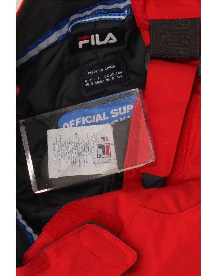 Fila ženske skijaške hlače UK 10 male crvene poliamidne
